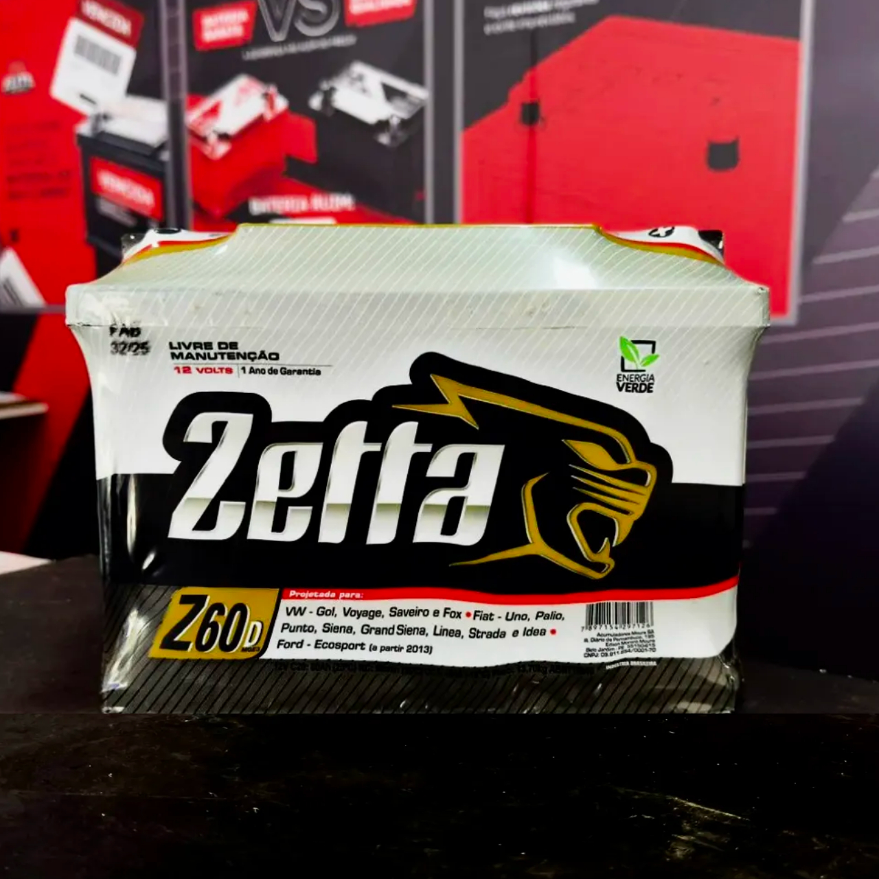 Bateria Zetta 60Ah